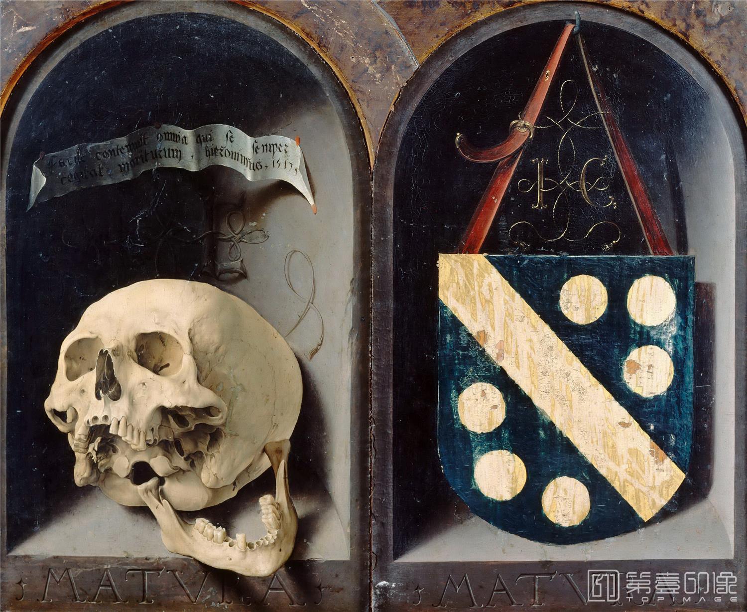 油画-卢浮宫-Jan GossaertDiptych of Jean Carondelet-0995